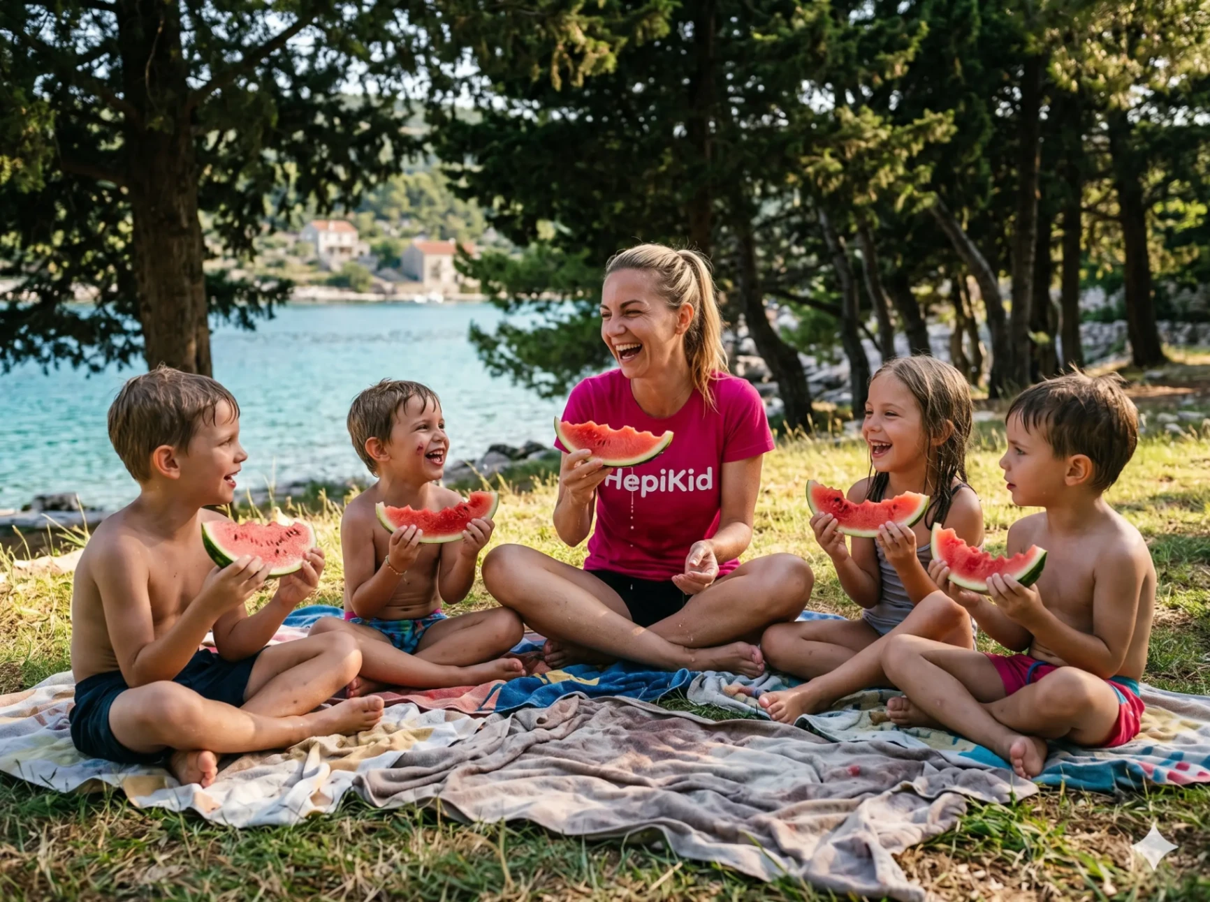 Otroci na dnevnem izletu na morje s HepiKid