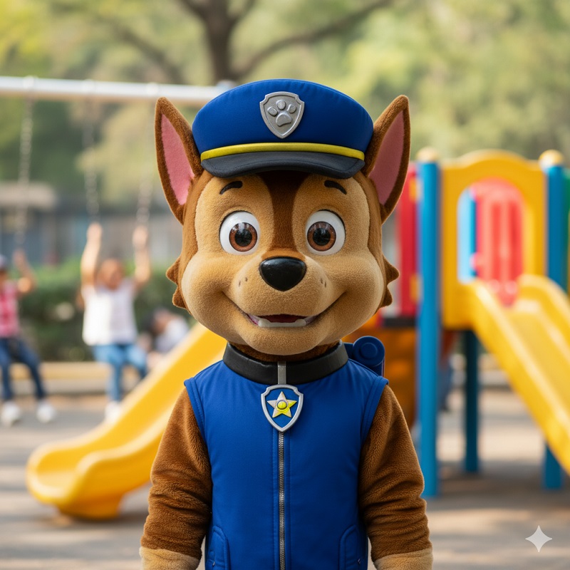 Animacije otrok maskota paw